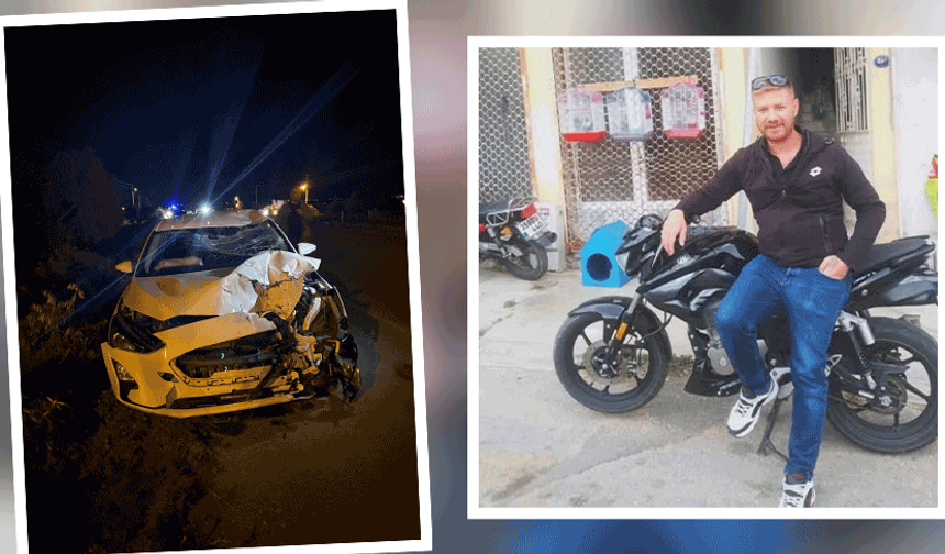 İzmir'de otomobil ile çarpışan motosikletin sürücüsü hayatını kaybetti