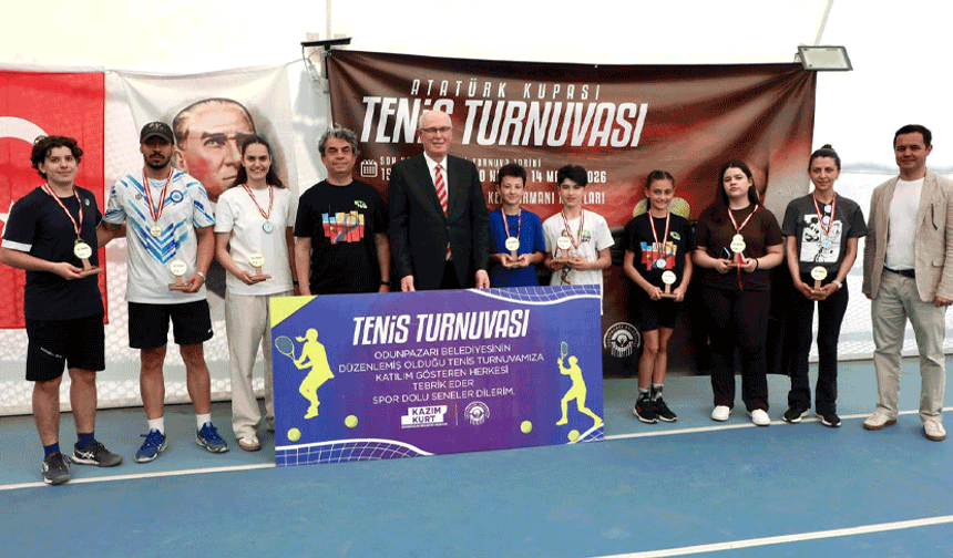 Odunpazarı’nda tenis heyecanı finalle taçlandı
