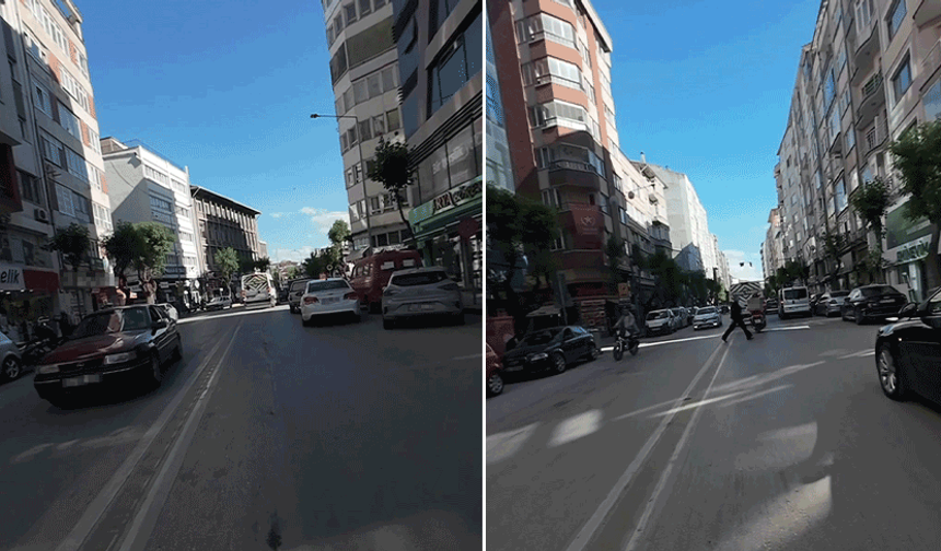 Eskişehir’de çift sıra park tepkisi: Bir caddede 10 araç trafiği kilitledi