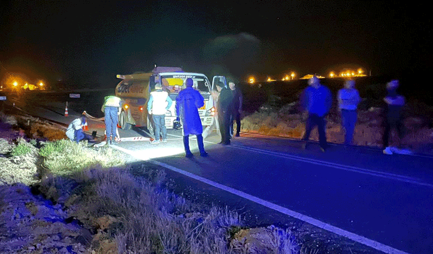 Karaman'da yakıt tankeri sürücüsü direksiyon başında kalp krizi geçirdi