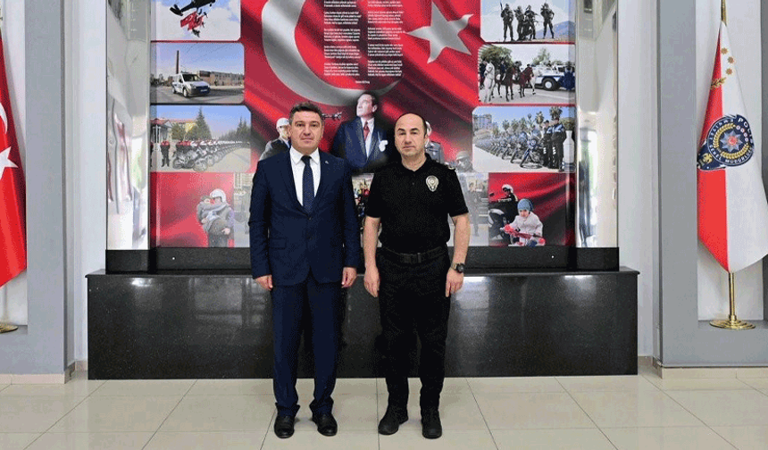 Yargıtay’a atanan Başsavcı Karakülah’tan Emniyet Müdürü Yılmaz’a veda ziyareti