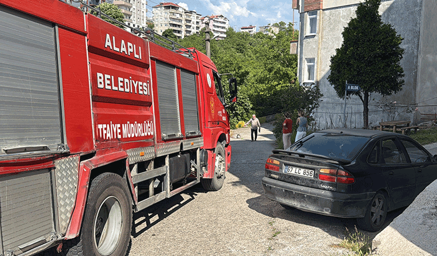 Zonguldak’ta alev topuna dönen piknik tüpü korkuttu