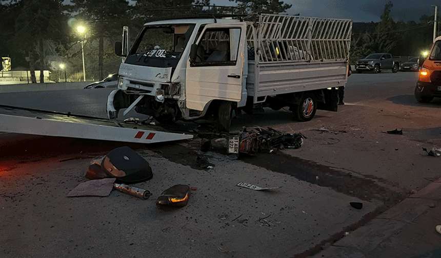 Bolu'da 1 kişinin öldüğü feci kaza anbean kaydedildi