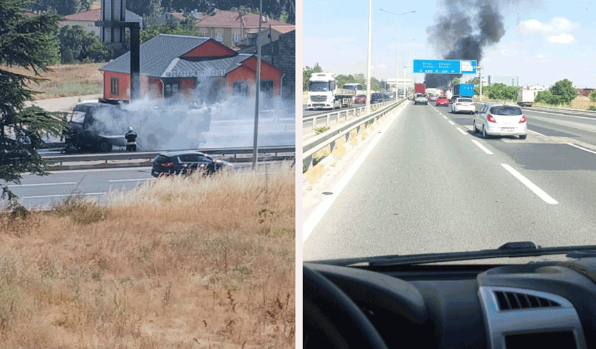 Eskişehir'de yanan kamyon adeta alev topuna döndü