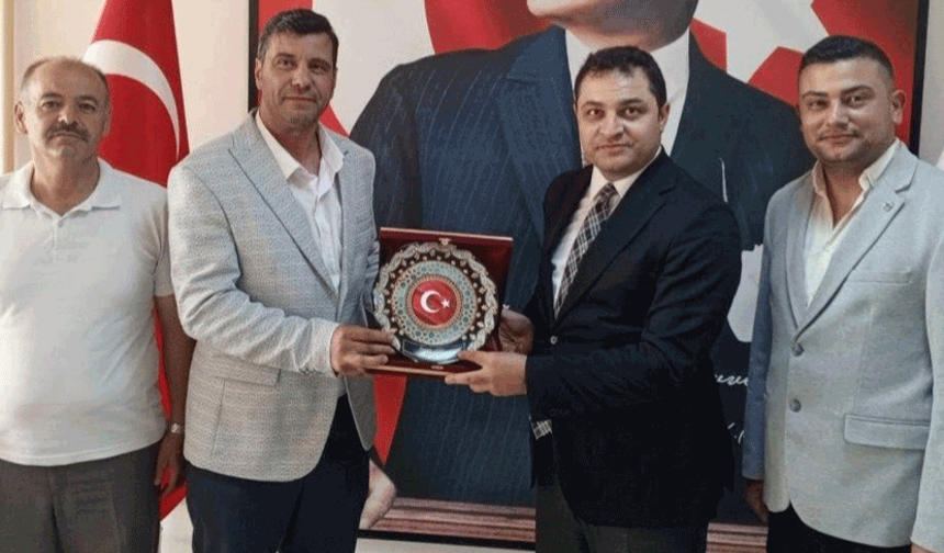 Sivrihisar esnaf odalarından Kaymakam Temel'e anlamlı ziyaret
