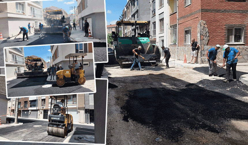Tepebaşı’nda asfalt seferberliği: Ertuğrulgazi Mahallesi’nin yolları yenileniyor
