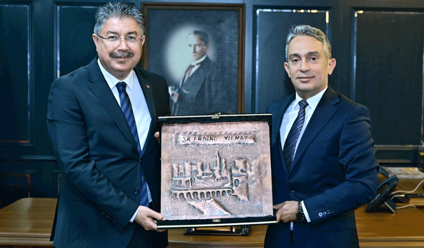 Vali Yılmaz’dan görevine yeni atanan Başsavcı Ferhat Deniz’e ziyaret