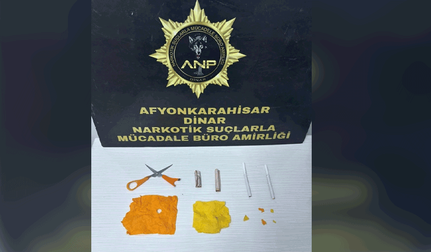 Afyon'da uyuşturucu madde ile yakalanan iki kişi tutuklandı