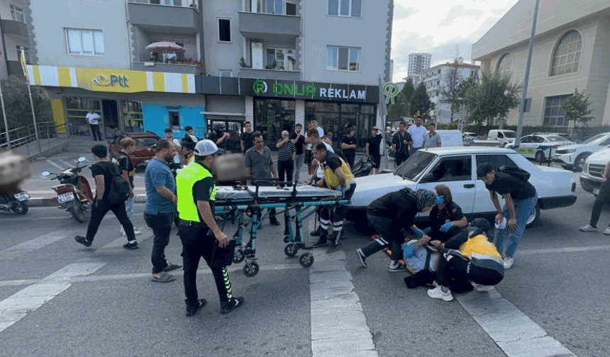Bilecik'te motosikletin çarptığı yaya yaralandı