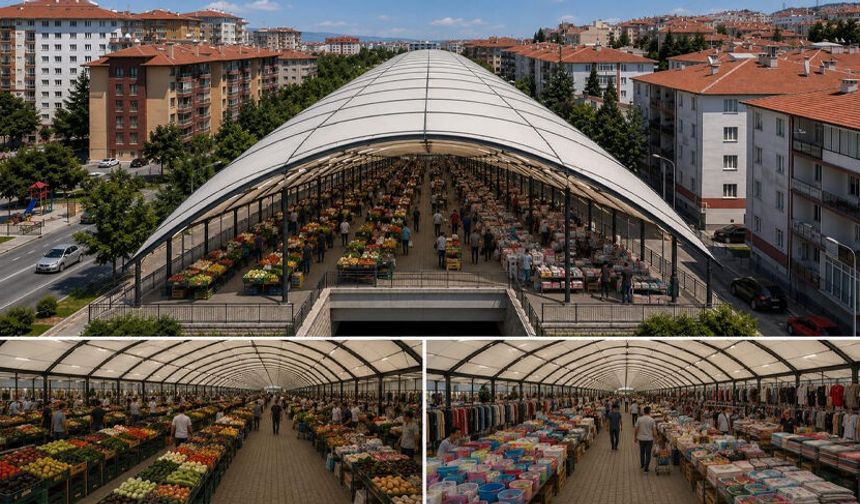 Çarşamba Pazarı için yeni proje: Porsuk üzeri kapatılarak modern pazar alanı oluşturulacak!