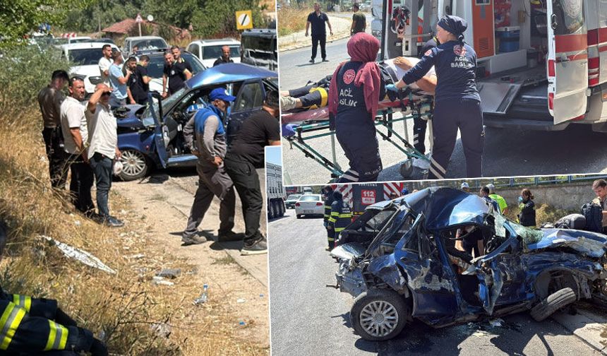 Eskişehir’de 3 aracın karıştığı feci kazada 1 ölü, 1 ağır yaralı