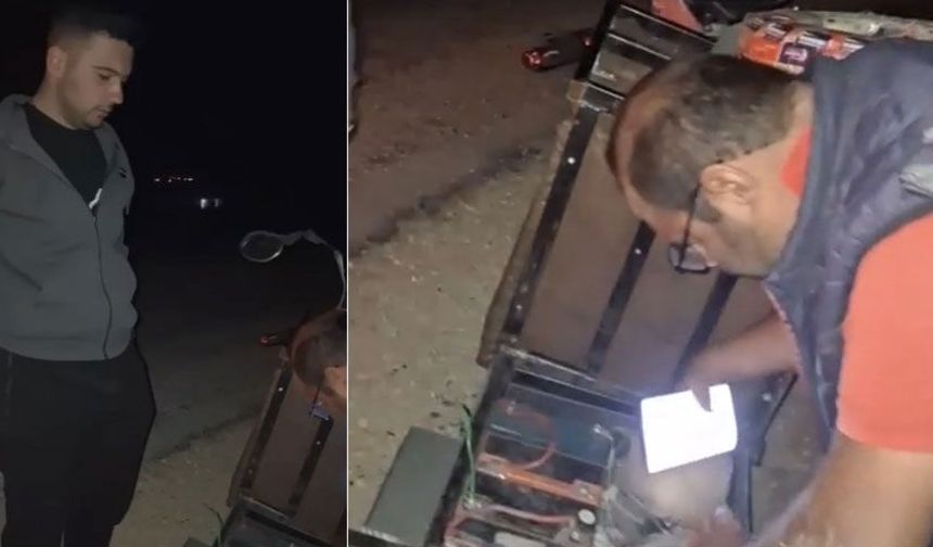 Eskişehir’de engelli aracı ile kaza yapan vatandaşın yardımına vatandaşlar koştu