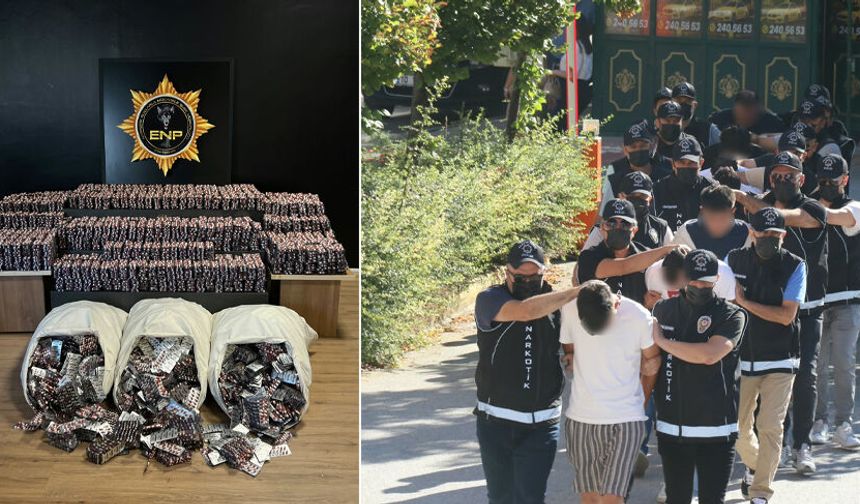 Eskişehir'de uyuşturucu operasyonu: 4 adrese baskın, 9 şüpheli yakalandı