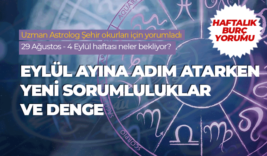 Haftalık burç yorumu (29 Ağustos - 4 Eylül 2026)