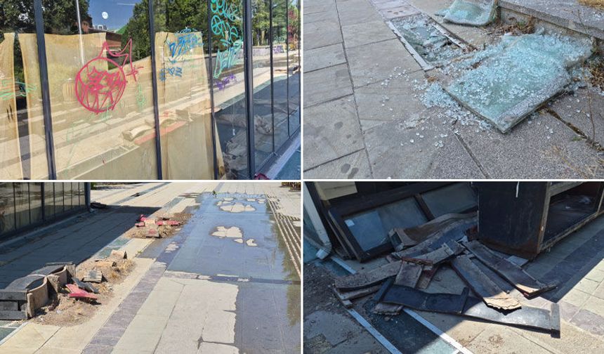 Hatboyu Caddesi vandalların hedefi oldu