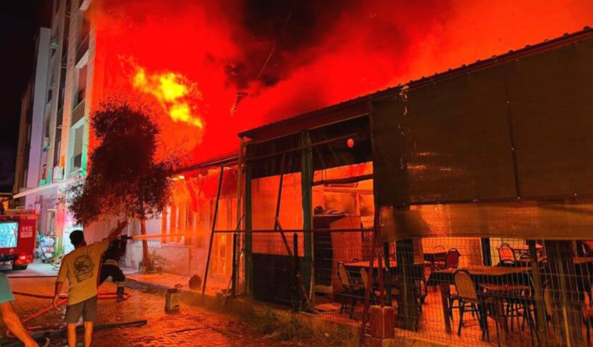 Muğla’da işyeri yangını