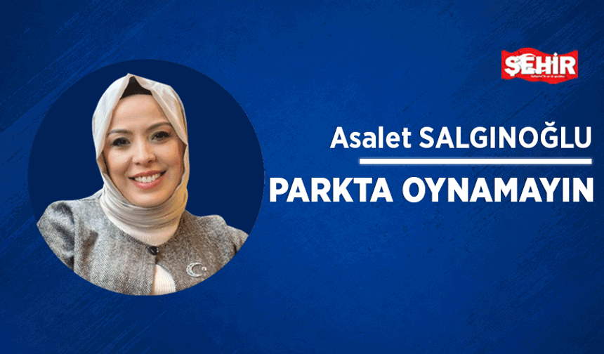 Parkta oynamayın