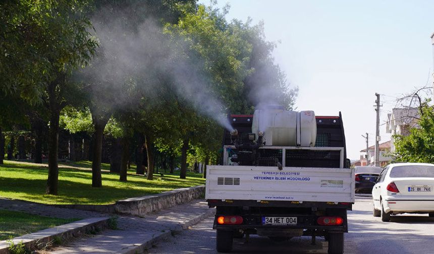 Tepebaşı'nda ilaçlama mesaisi aralıksız sürüyor