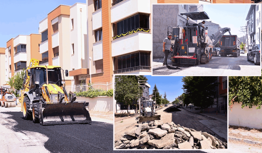 Tepebaşı’nda yol mesaisi: 8 mahallede eş zamanlı çalışma