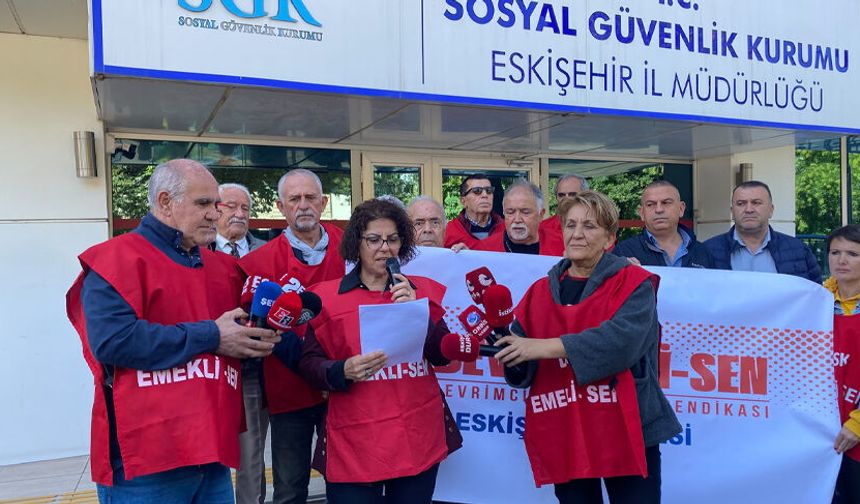 DİSK Emekli Sen Eskişehir Şubesi: “Emeğimizi de onurumuzu da çaldırmayacağız!”