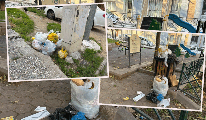 Eskişehir’de çocuk parkı çöplüğe döndü