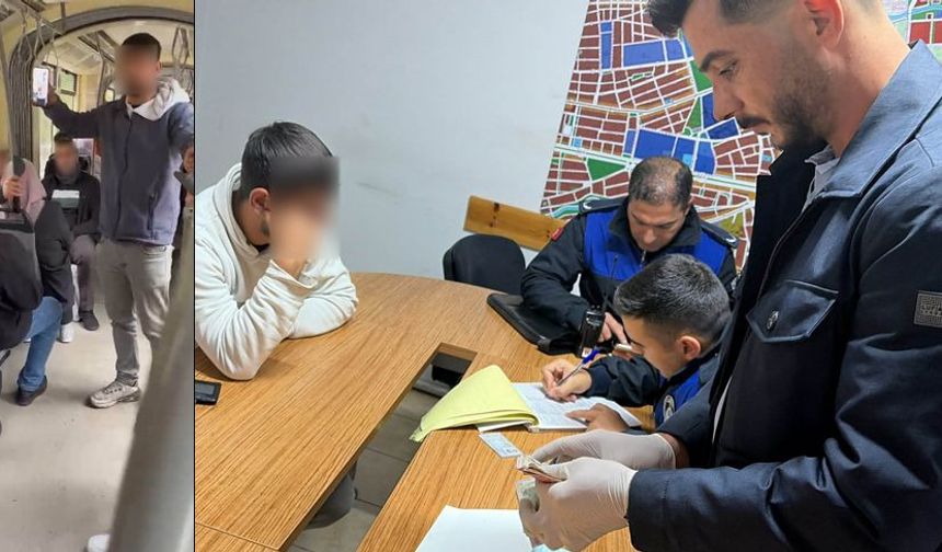 Eskişehir'de dilencinin yalanı tramvayda ortaya çıktı