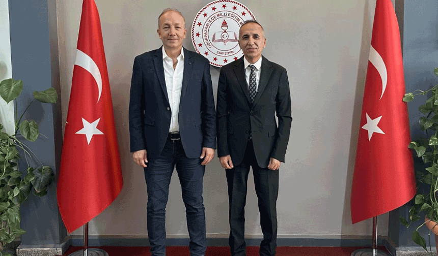 Murat Keskin’den Odunpazarı İlçe Milli Eğitim Müdürü Barış Hancı’ya ziyaret