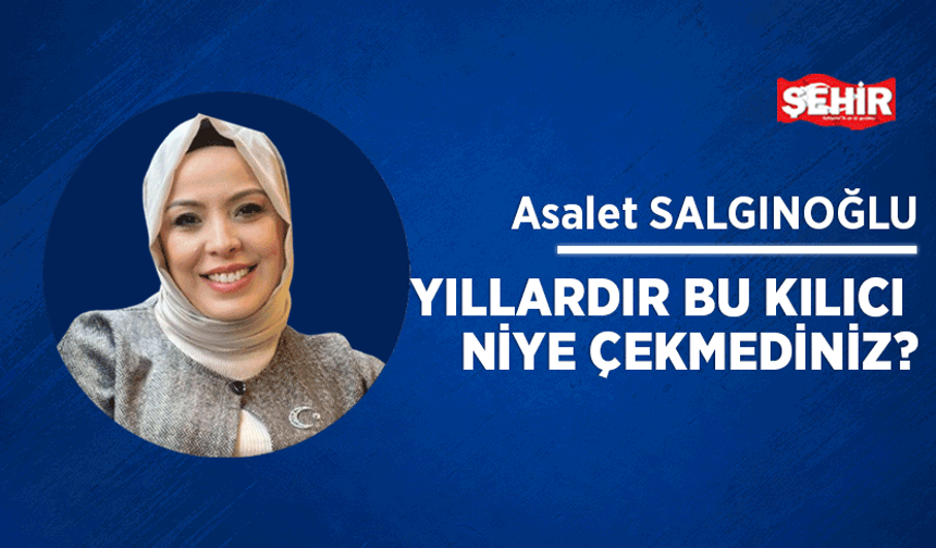 Yıllardır bu kılıcı niye çekmediniz?