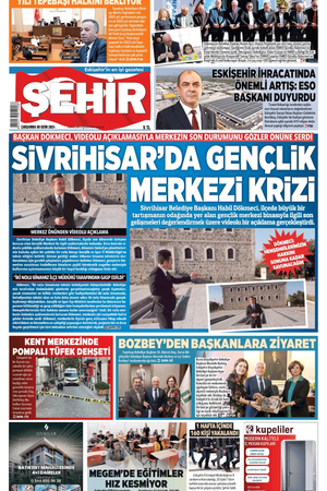 Şehir Gazetesi- 9 Ekim 2024 Çarşamba