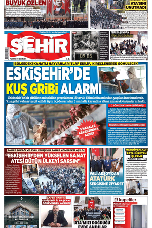 Şehir Gazetesi- 11 Kasım 2024 Pazartesi