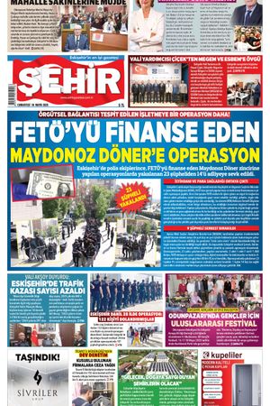 Şehir Gazetesi-10 Mayıs 2025 Cumartesi