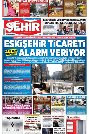 Şehir Gazetesi- 8 Ekim 2025 Çarşamba