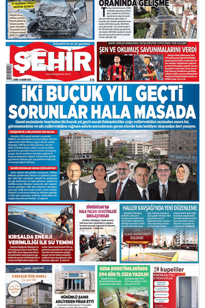 Şehir Gazetesi- 14 Kasım 2025 Cuma