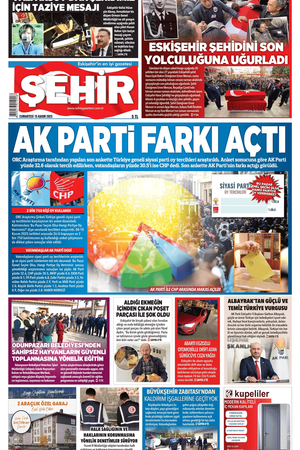 Şehir Gazetesi- 15 Kasım 2025 Cumartesi