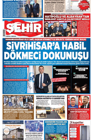 Şehir Gazetesi- 17 Kasım 2025 Pazartesi