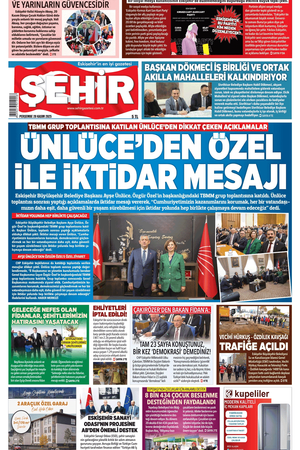 Şehir Gazetesi- 20 Kasım 2025 Perşembe