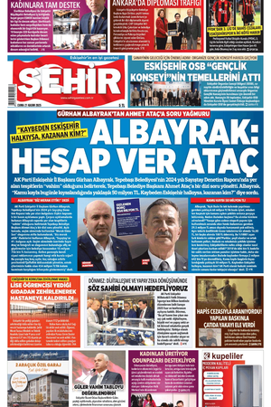 Şehir Gazetesi- 21 Kasım 2025 Cuma
