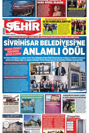 Şehir Gazetesi- 1 Aralık 2025 Pazartesi