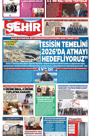 Şehir Gazetesi- 5 Aralık 2025 Cuma