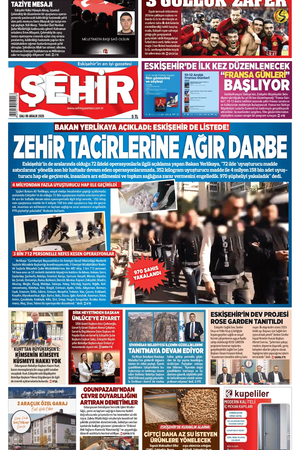 Şehir Gazetesi- 9 Aralık 2025 Salı