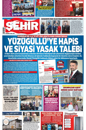 Şehir Gazetesi- 8 Ocak 2026 Perşembe