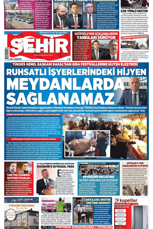 Şehir Gazetesi- 13 Ocak 2026 Salı