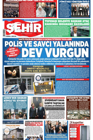 Şehir Gazetesi-12 Şubat 2026 Perşembe