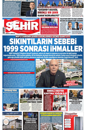 Şehir Gazetesi- 14 Şubat 2026 Cumartesi