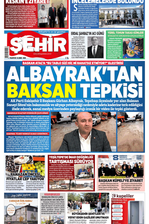 Şehir Gazetesi- 16 Şubat 2026 Pazartesi