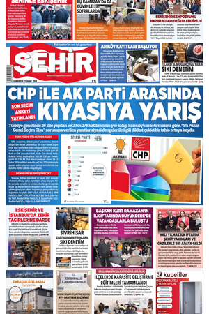 Şehir Gazetesi- 21 Şubat 2026 Cumartesi