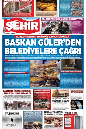 Şehir Gazetesi- 2 Nisan 2026 Perşembe