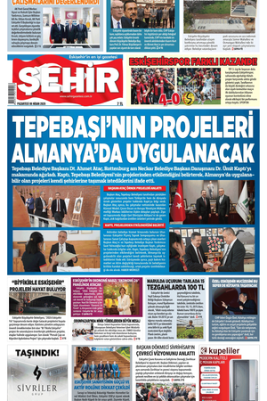 Şehir Gazetesi- 6 Nisan 2026 Pazartesi