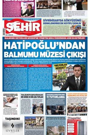 Şehir Gazetesi- 14 Nisan 2026 Salı