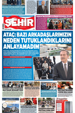 Şehir Gazetesi- 22 Mayıs 2026 Cuma